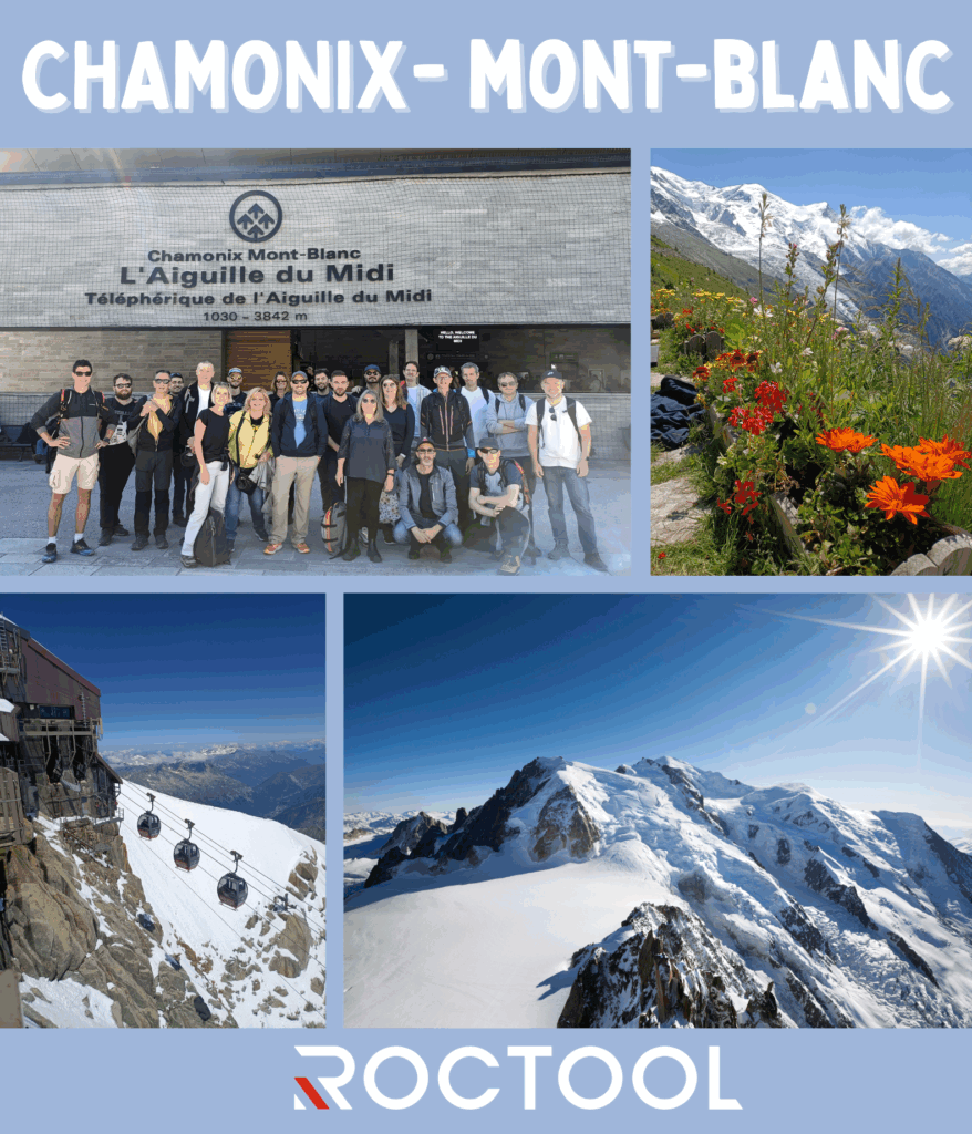 Roctool team visits Mont Blanc